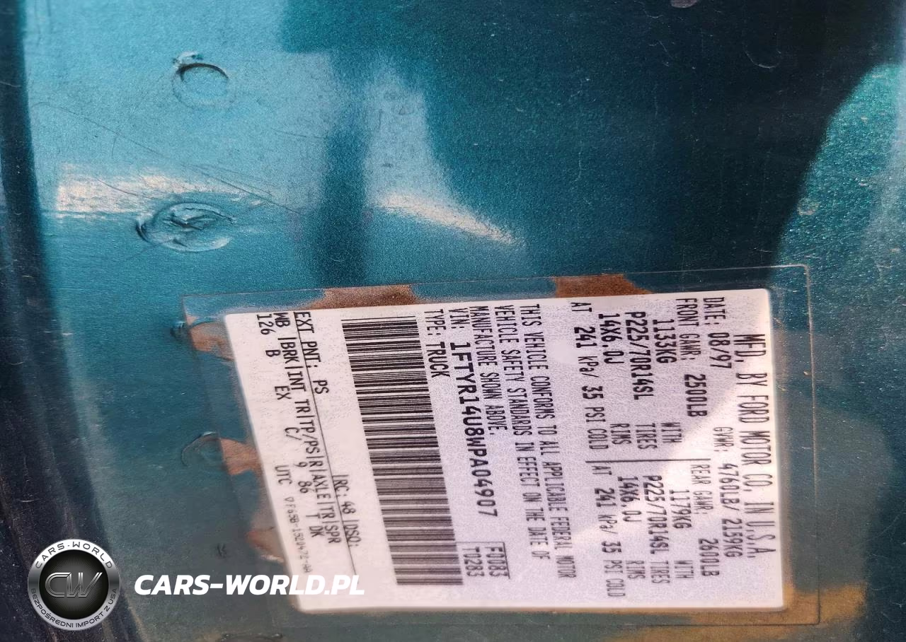1998 Ford Ranger Super Cab VIN:1FTYR14U8WPA04907 - 12