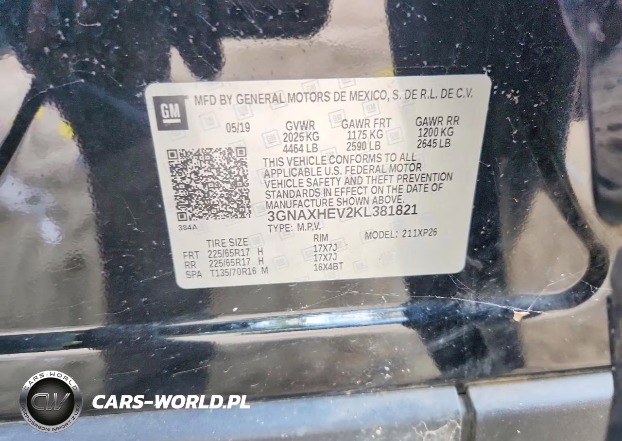 2019 Chevrolet Equinox Ls VIN:3GNAXHEV2KL381821 - 12