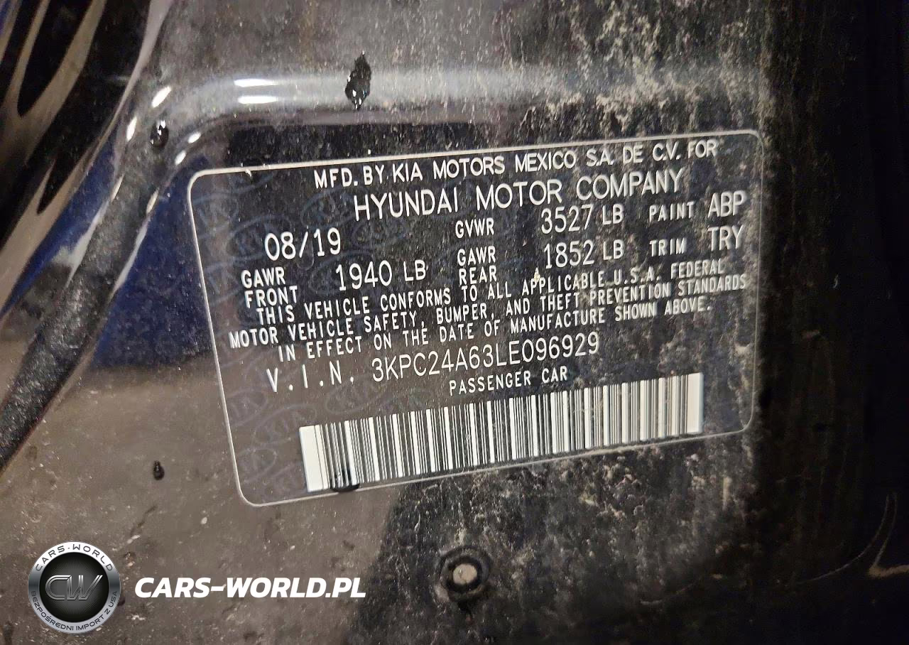 2020 Hyundai Accent Se VIN:3KPC24A63LE096929 - 12