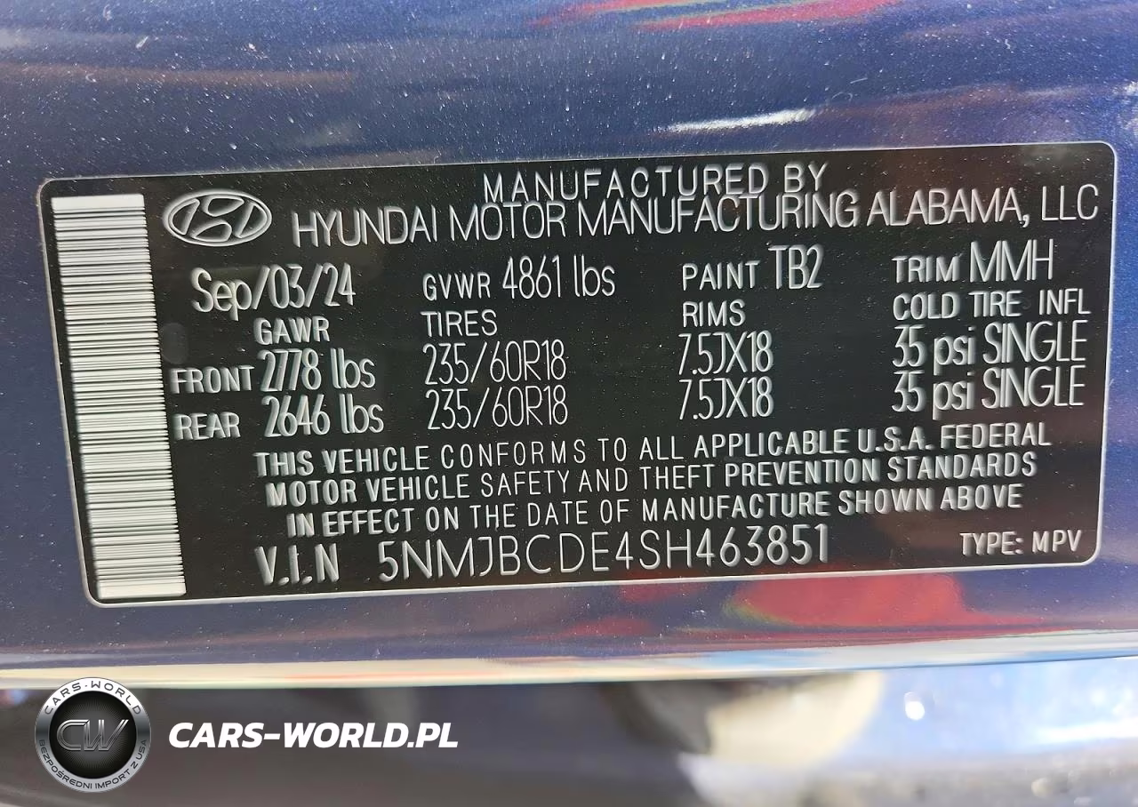 2025 Hyundai Tucson VIN:5NMJBCDE4SH463851 - 13