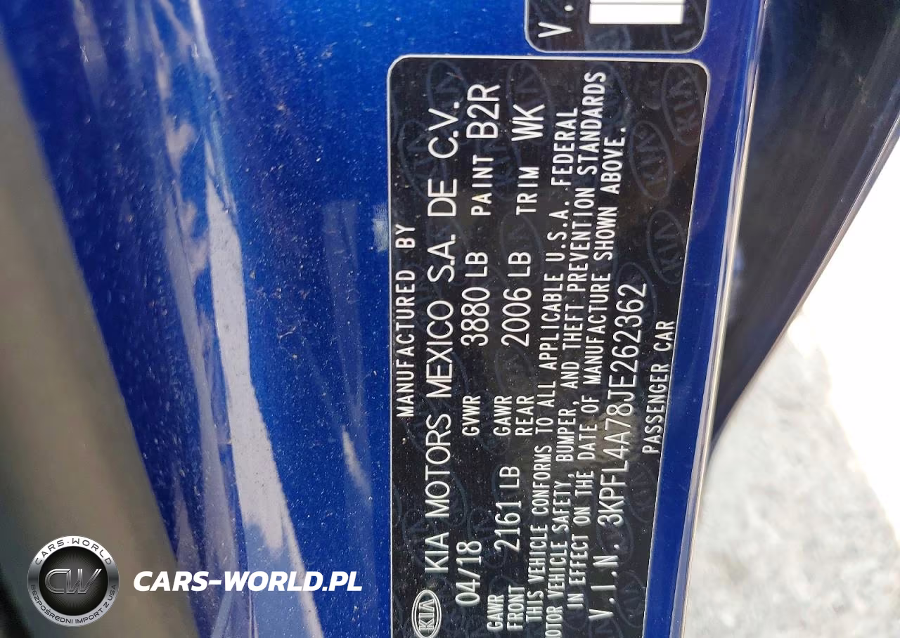 2018 Kia Forte Lx VIN:3KPFL4A78JE262362 - 13