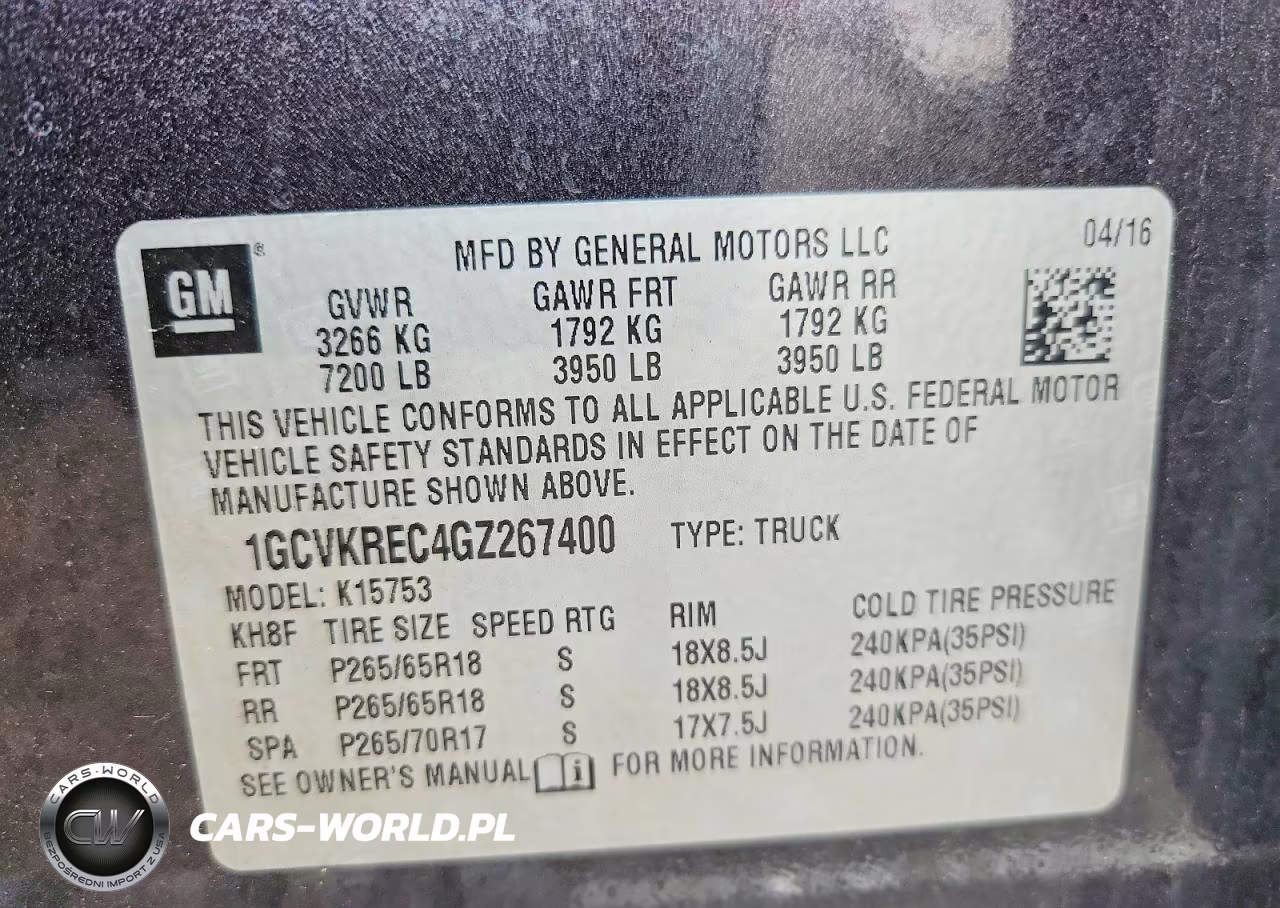 2016 Chevrolet Silverado K1500 Lt VIN:1GCVKREC4GZ267400 - 12