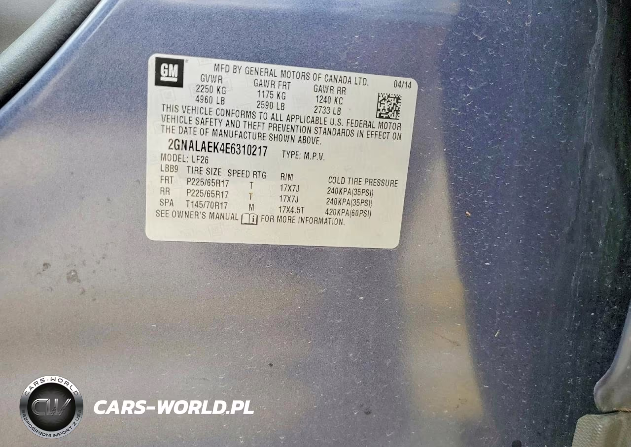 2014 Chevrolet Equinox Ls VIN:2GNALAEK4E6310217 - 13