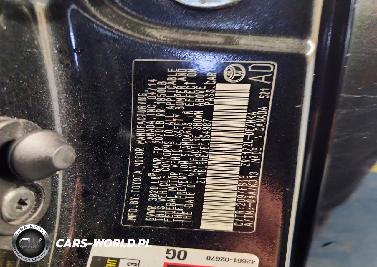 2014 Toyota Corolla Le VIN:2T1BURHEXEC154987 - 12
