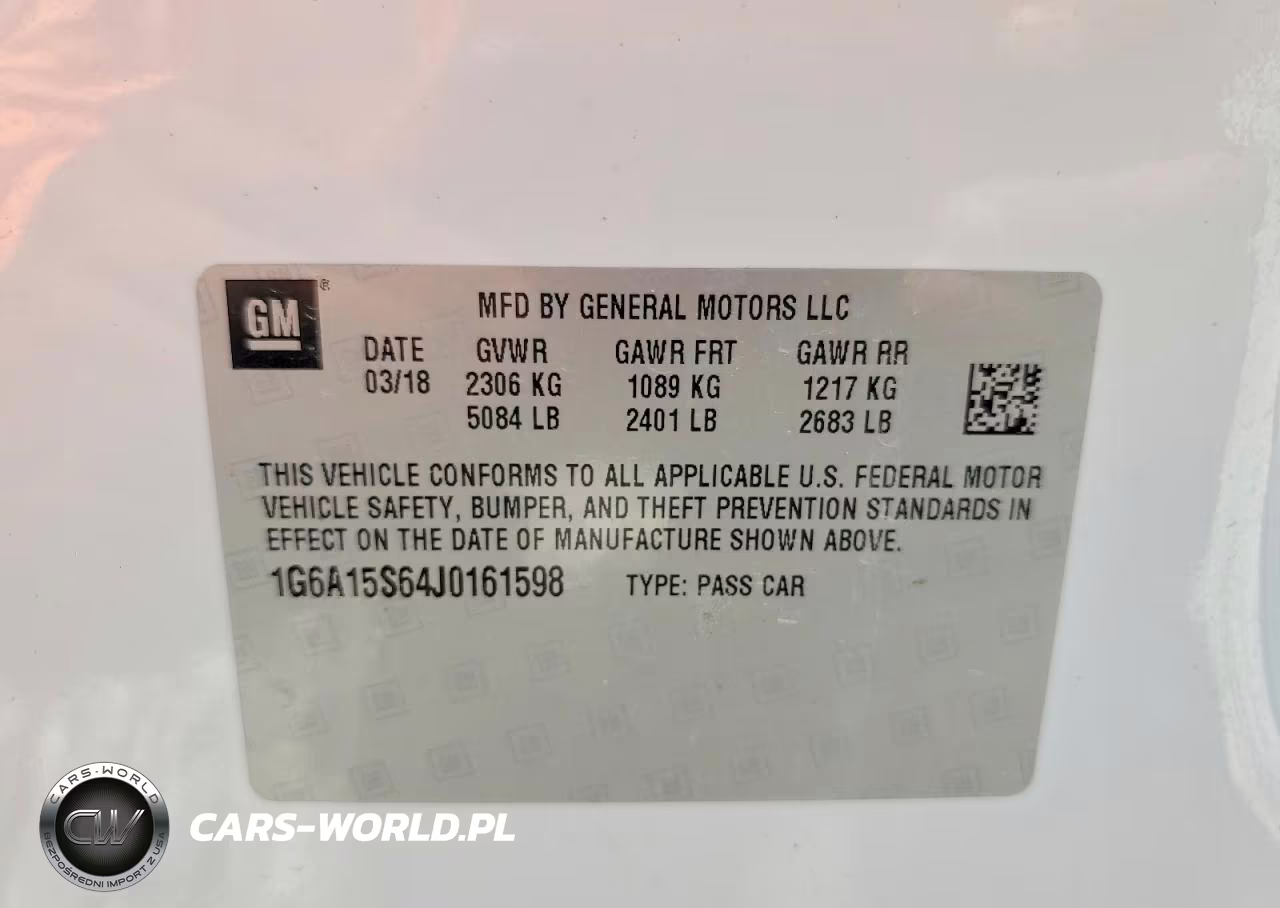 2018 Cadillac Cts-V VIN:1G6A15S64J0161598 - 12