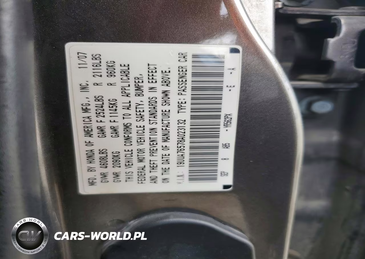 2008 Acura Tl Type S VIN:19UUA76578A023132 - 13