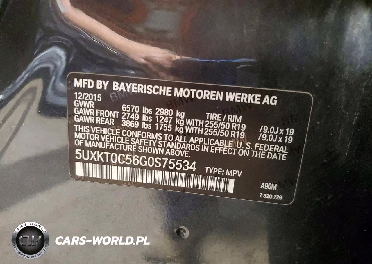 2016 BMW X5 Xdr40E VIN:5UXKT0C56G0S75534 - 13
