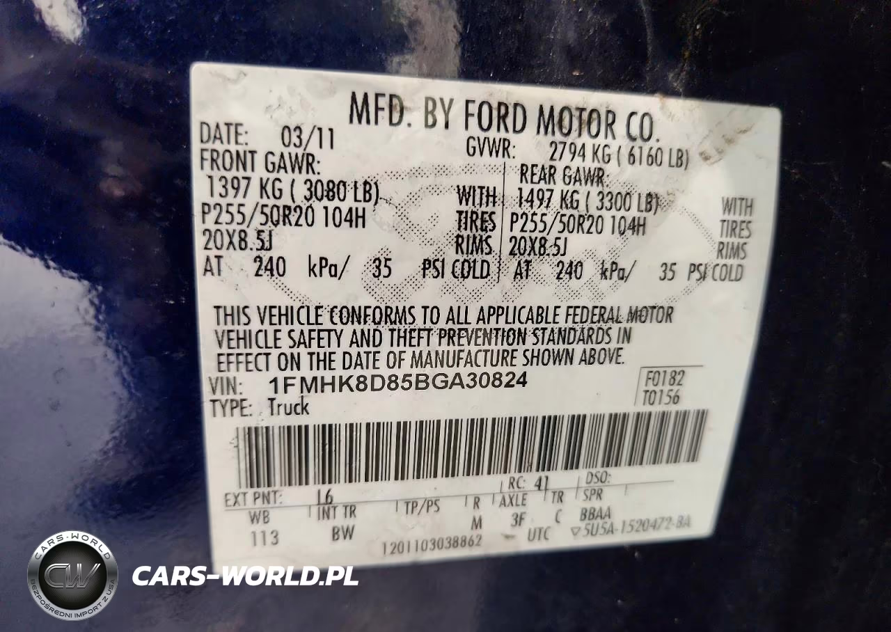 2011 Ford Explorer Xlt VIN:1FMHK8D85BGA30824 - 13