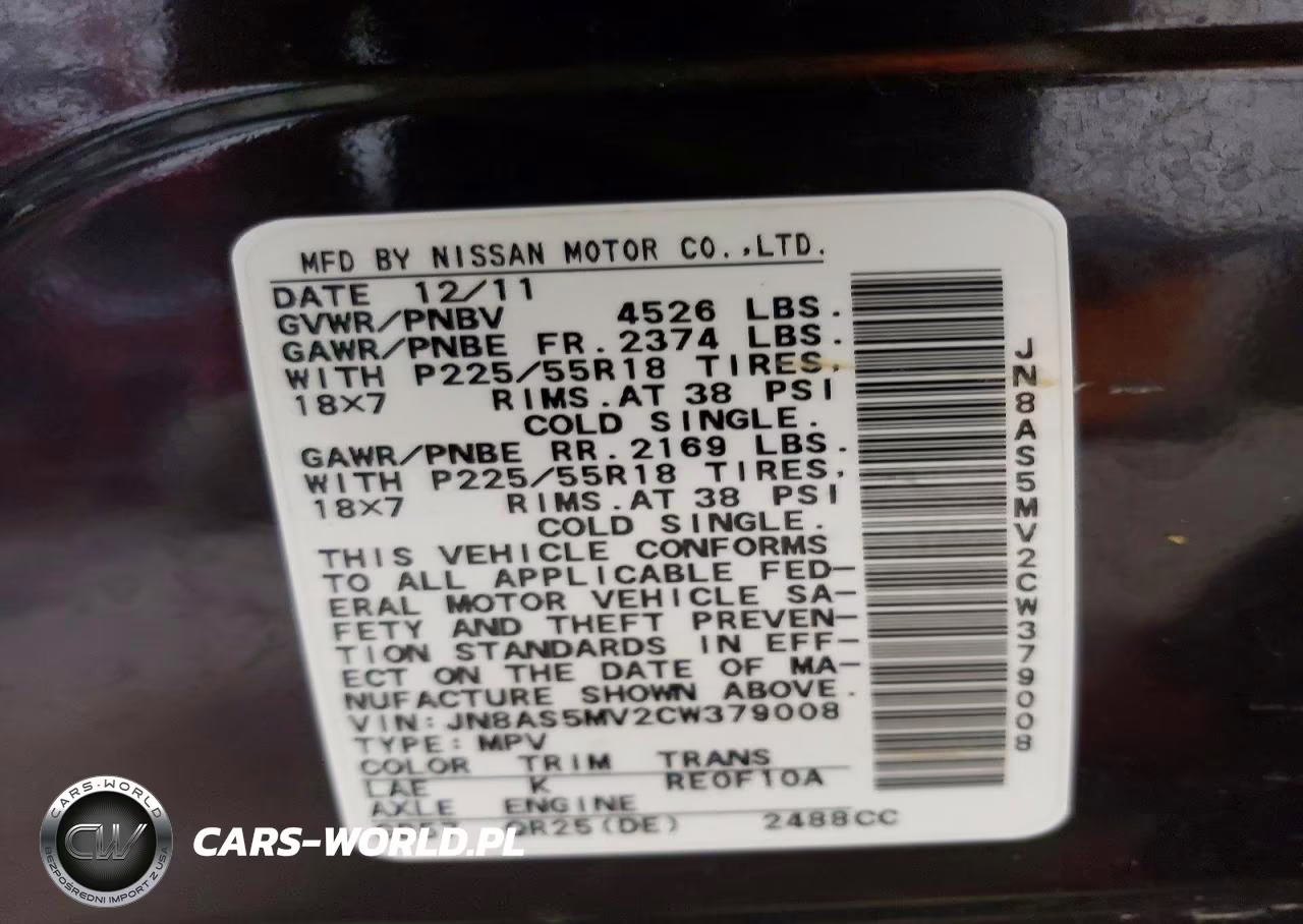 2012 Nissan Rogue S VIN:JN8AS5MV2CW379008 - 13