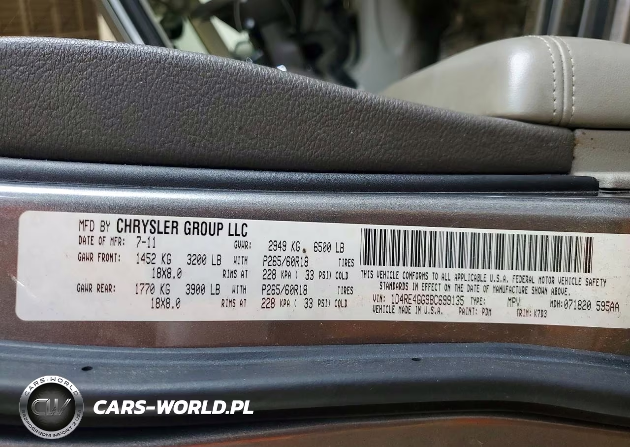 2011 Dodge Durango Crew VIN:1D4RE4GG9BC699135 - 13