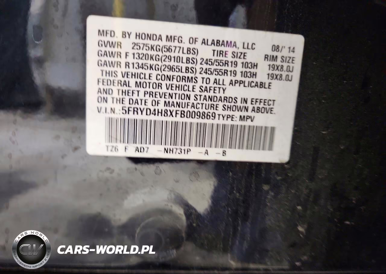2015 Acura Mdx Advance VIN:5FRYD4H8XFB009869 - 12