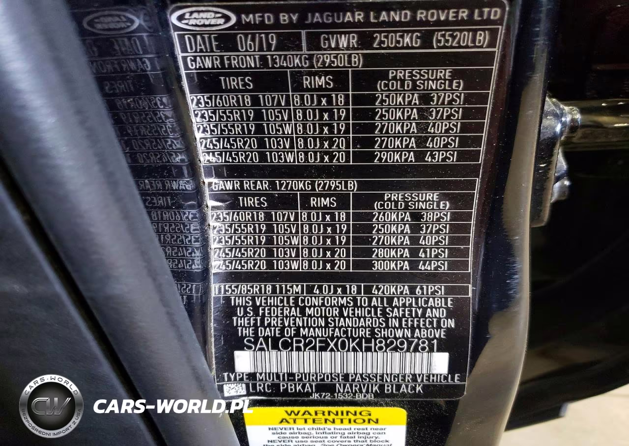 2019 Land Rover Discovery Sport Hse VIN:SALCR2FX0KH829781 - 13