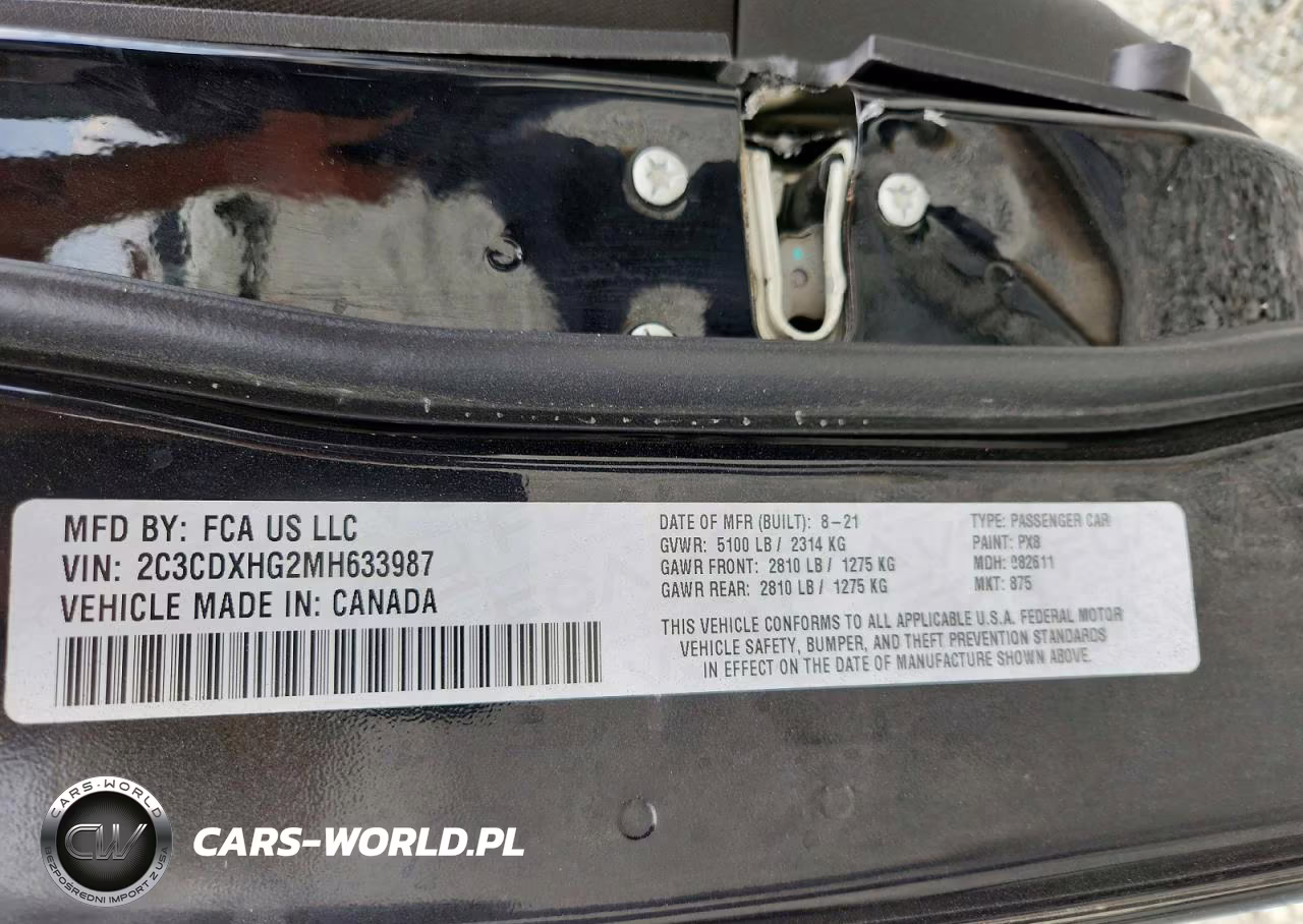 2021 Dodge Charger Gt VIN:2C3CDXHG2MH633987 - 13