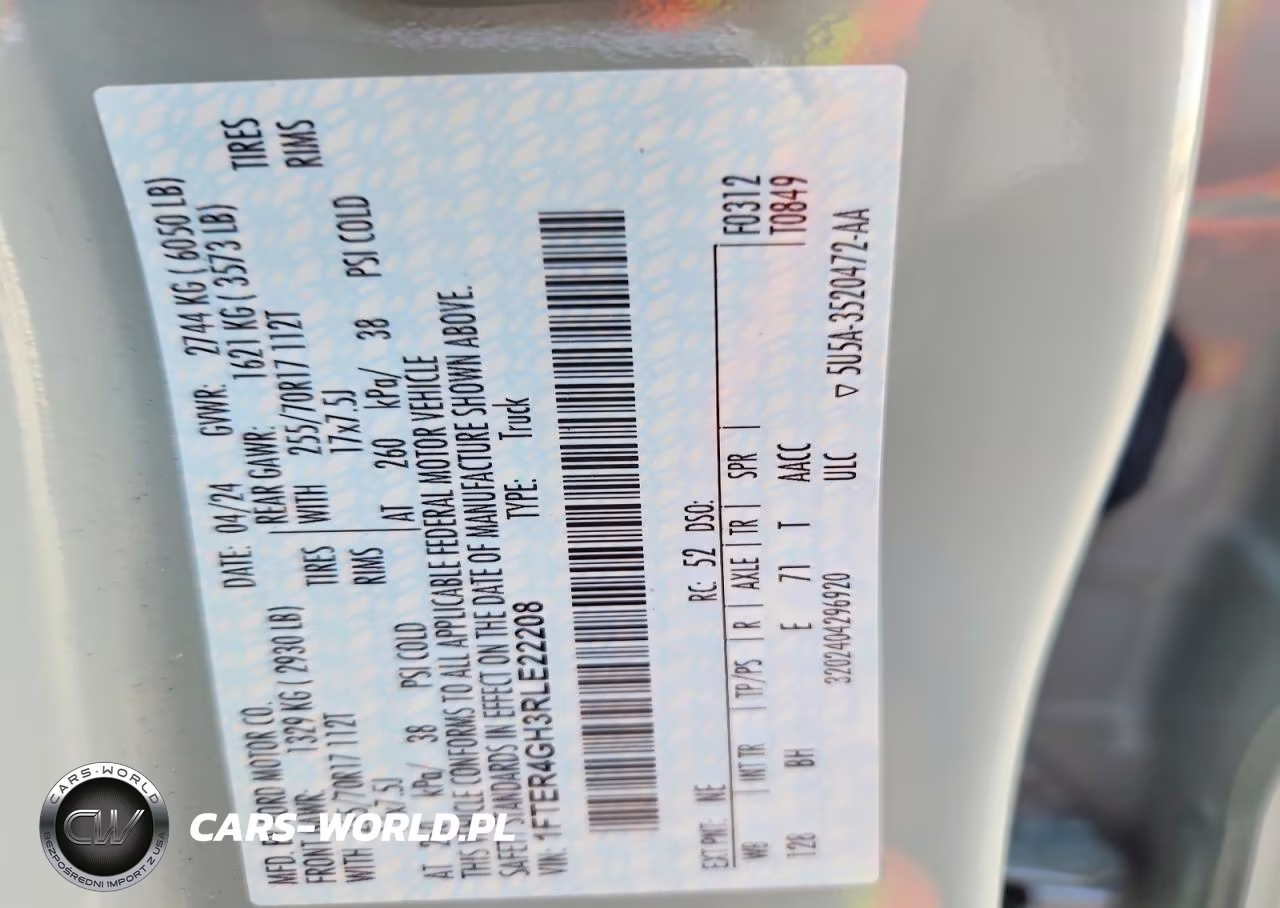 2024 Ford Ranger Xlt VIN:1FTER4GH3RLE22208 - 13