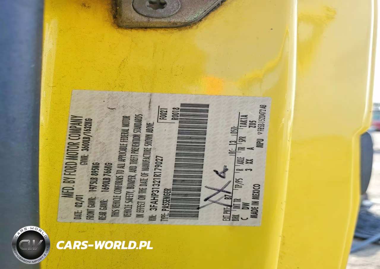 2001 Ford Focus Zx3 VIN:3FAHP31321R179027 - 12