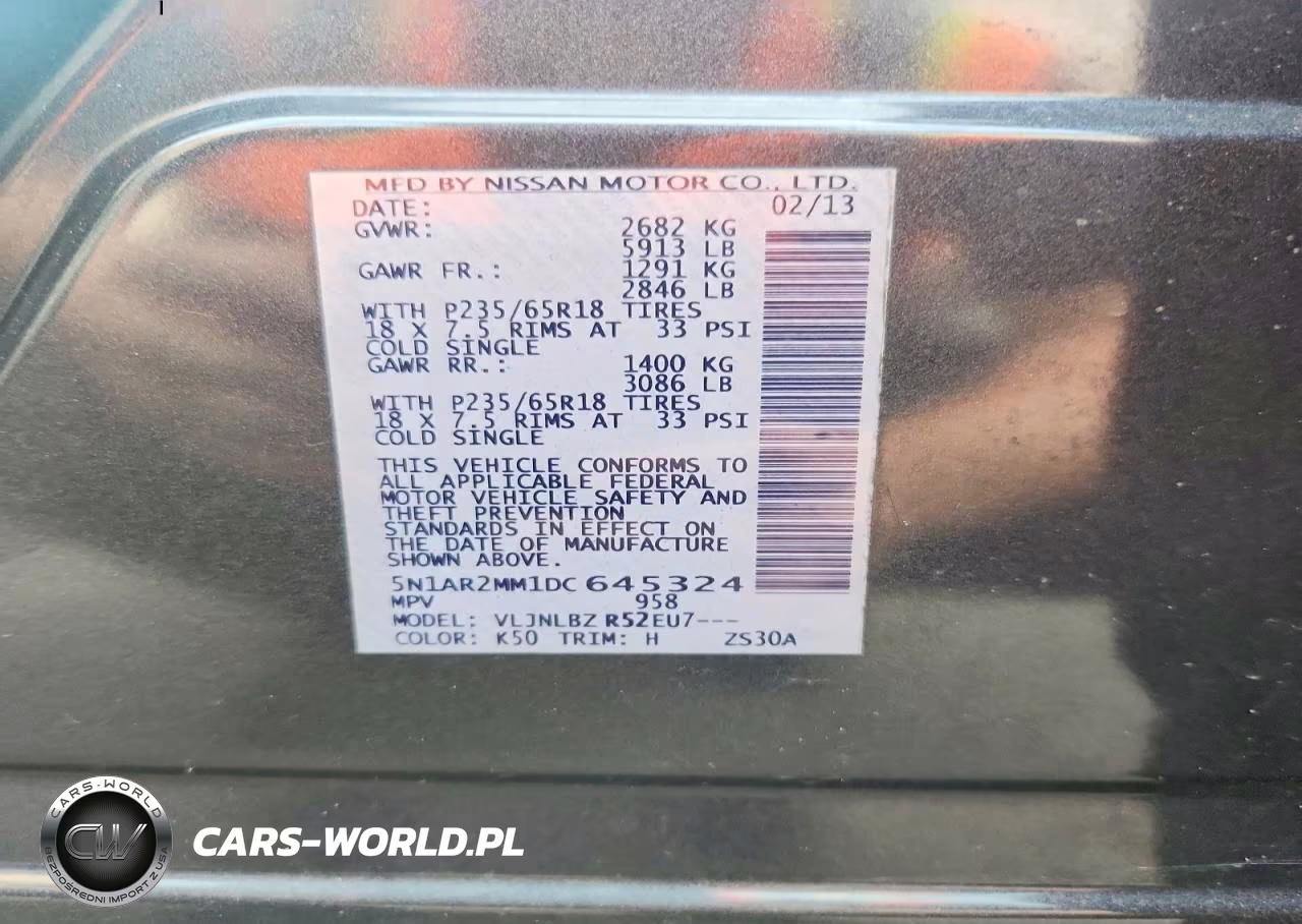 2013 Nissan Pathfinder S VIN:5N1AR2MM1DC645324 - 13