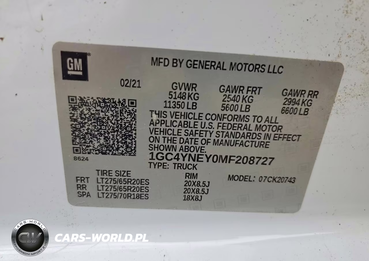 2021 Chevrolet Silverado K2500 Heavy Duty Lt VIN:1GC4YNEY0MF208727 - 12