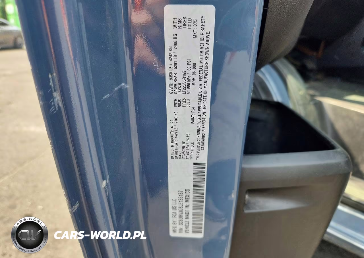 2020 Ram Promaster 3500 Delivery Van VIN:3C6URVJG8LE136167 - 13