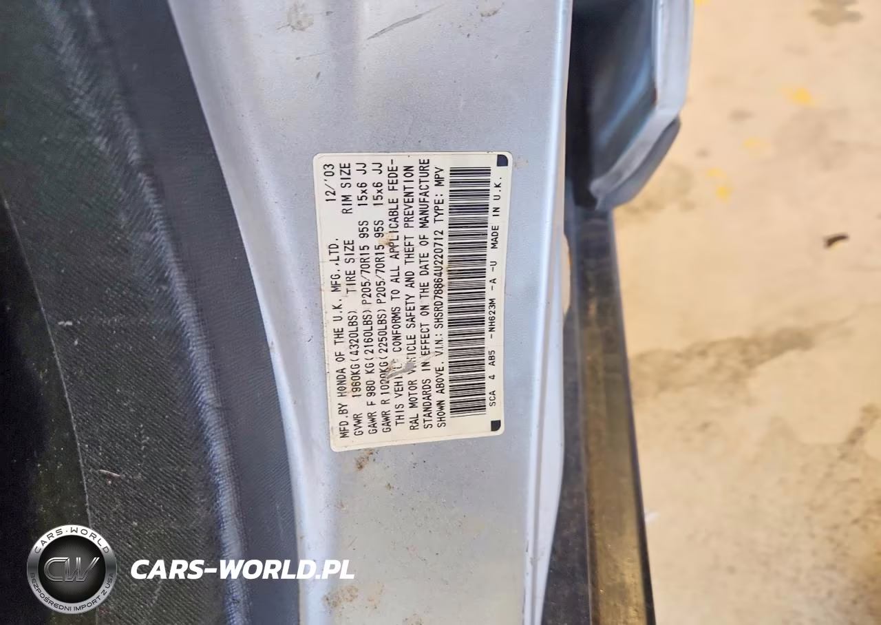 2004 Honda Cr-V Ex VIN:SHSRD78864U220712 - 13
