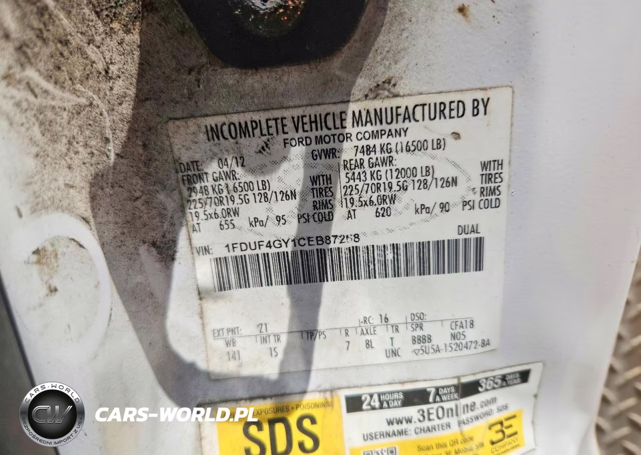 2012 Ford F450 Super Duty Bucket Truck VIN:1FDUF4GY1CEB87268 - 11