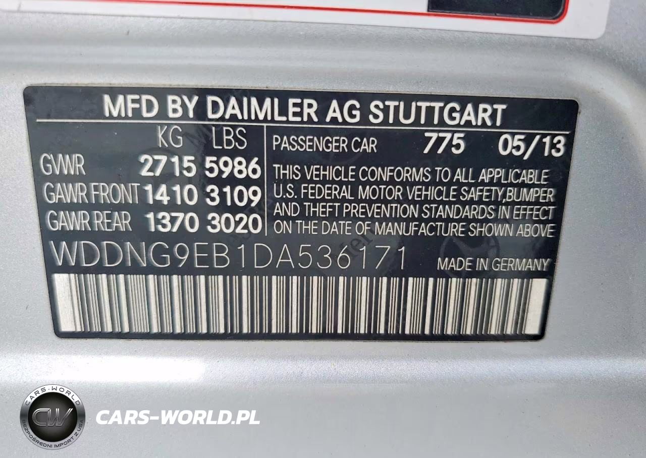 2013 Mercedes-Benz S 550 4Matic VIN:WDDNG9EB1DA536171 - 12