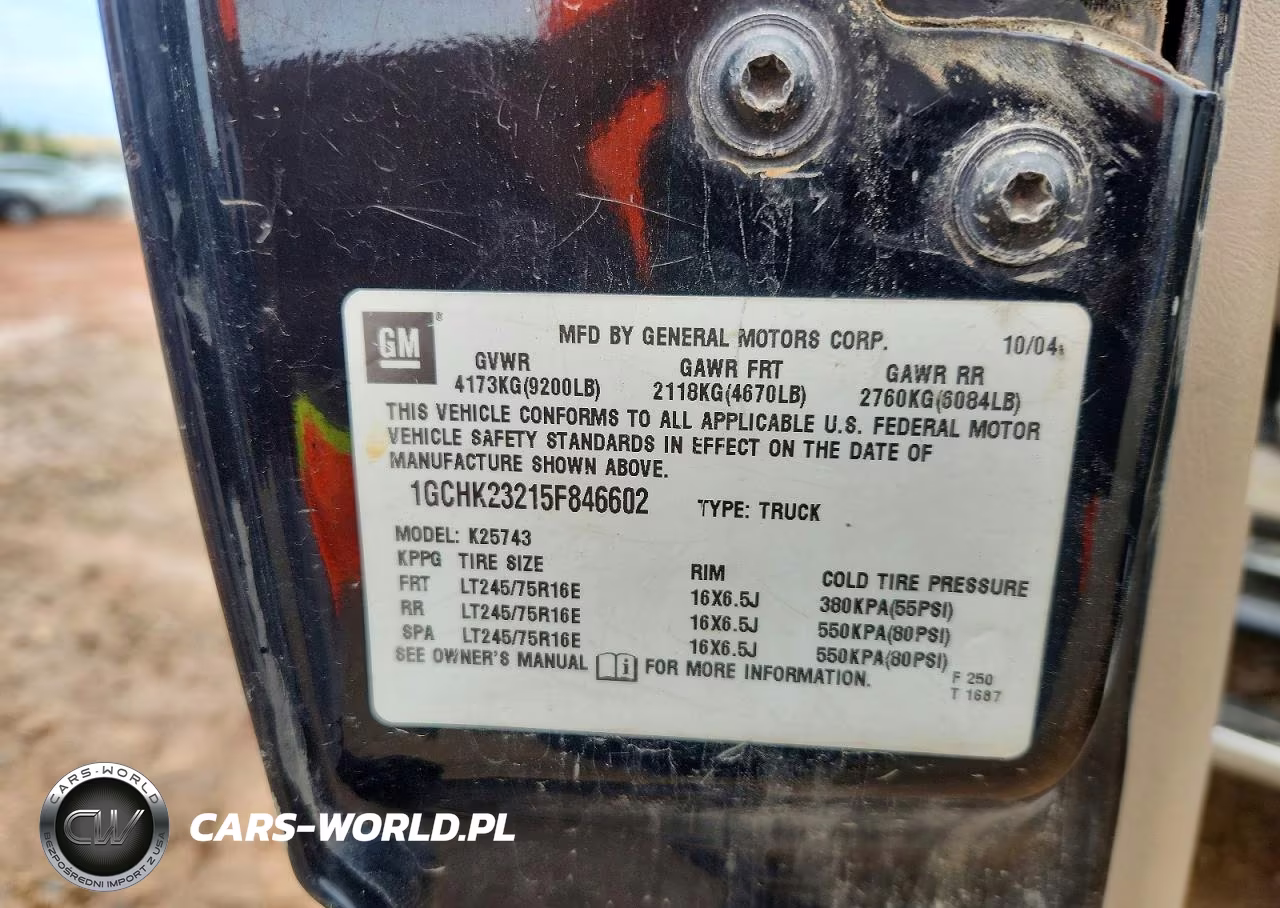 2005 Chevrolet Silverado K2500 Heavy Duty VIN:1GCHK23215F846602 - 12