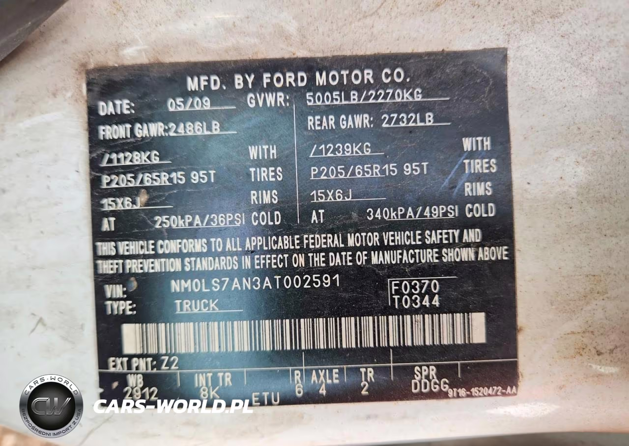 2010 Ford Transit Connect Xl VIN:NM0LS7AN3AT002591 - 13
