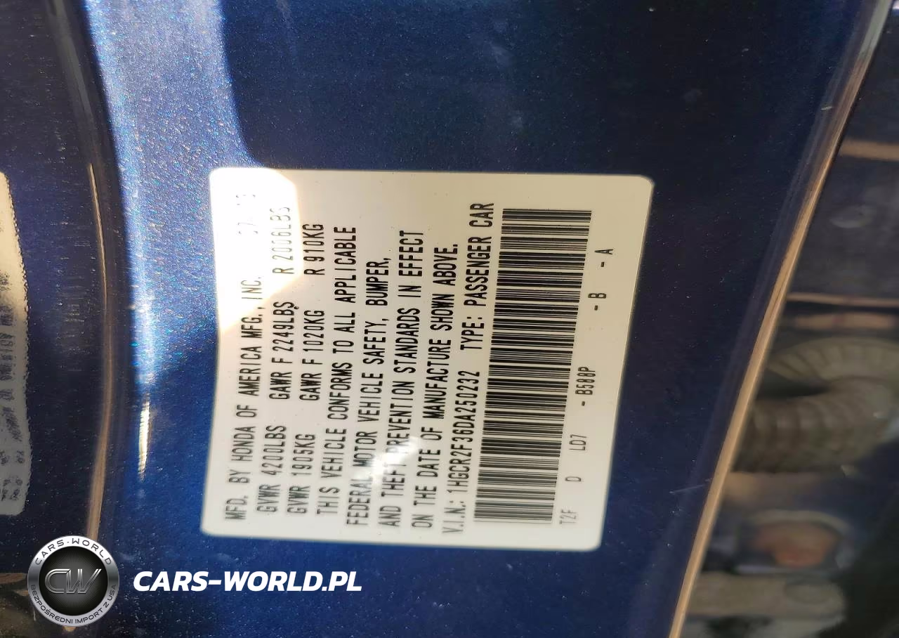 2013 Honda Accord Lx VIN:1HGCR2F36DA250232 - 12