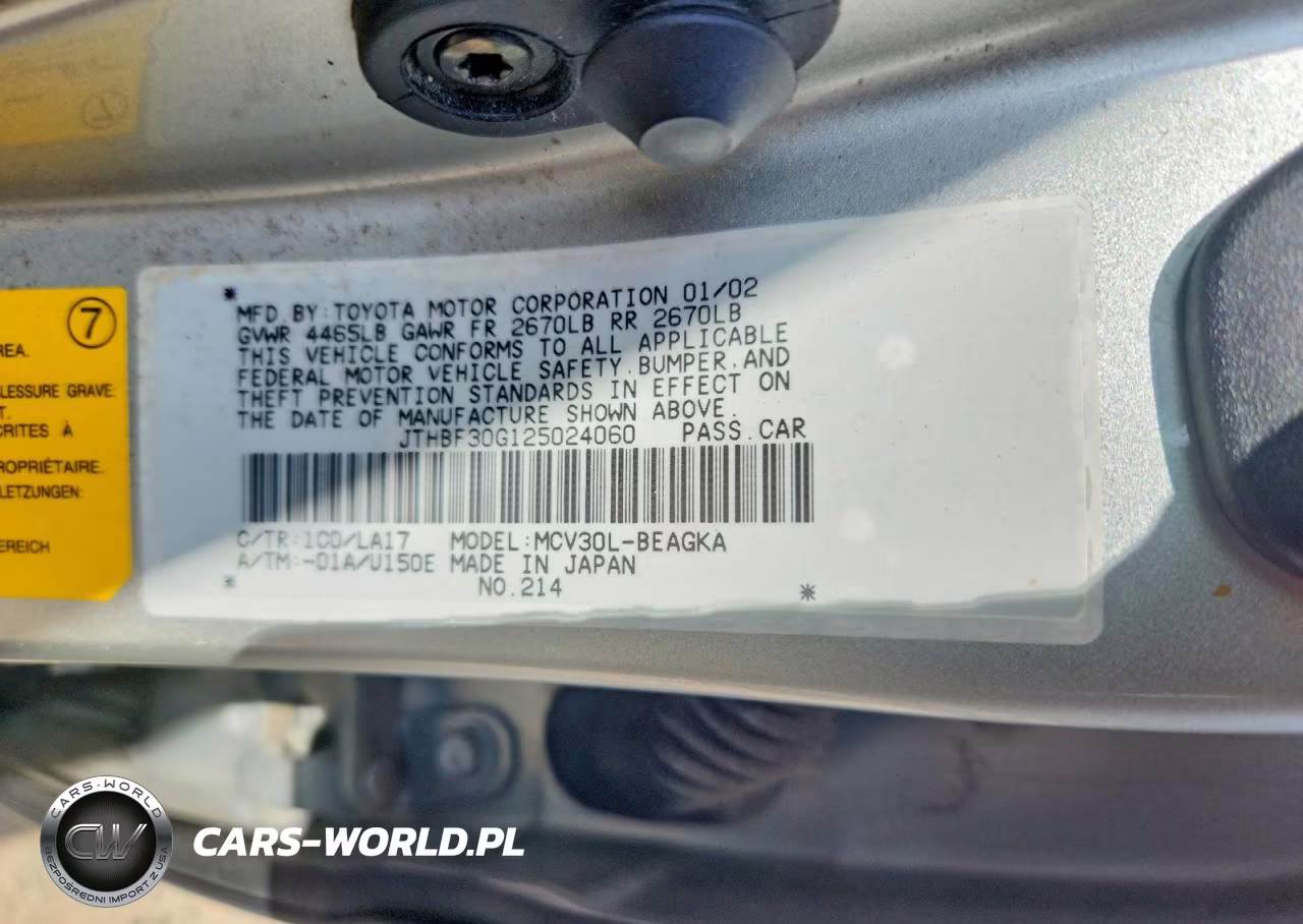 2002 Lexus Es 300 VIN:JTHBF30G125024060 - 12