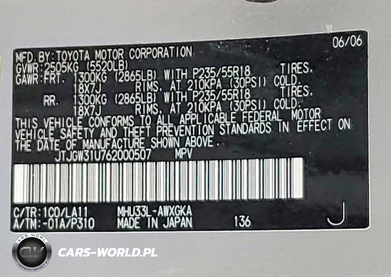 2006 Lexus Rx 400H VIN:JTJGW31U762000507 - 13