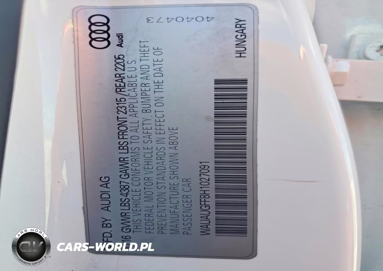2017 Audi A3 Premium VIN:WAUAUGFF8H1027091 - 12
