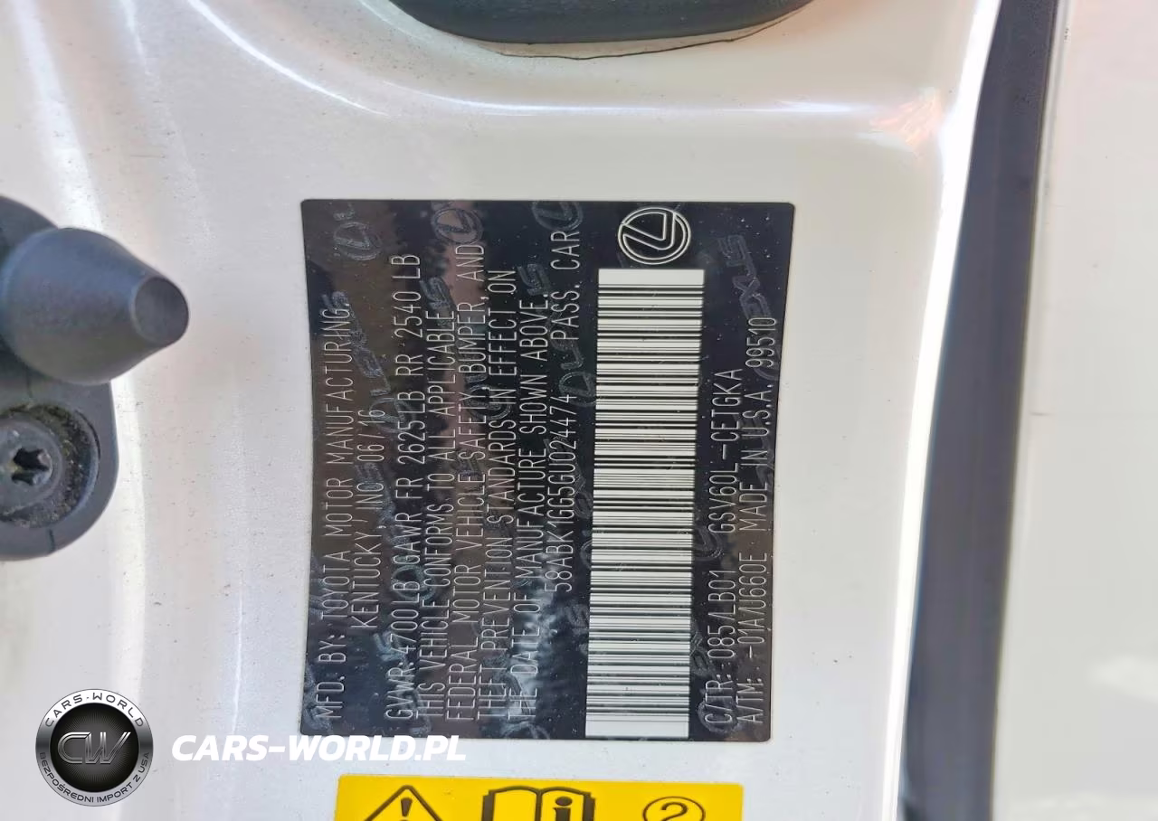 2016 Lexus Es 350 VIN:58ABK1GG5GU024474 - 12