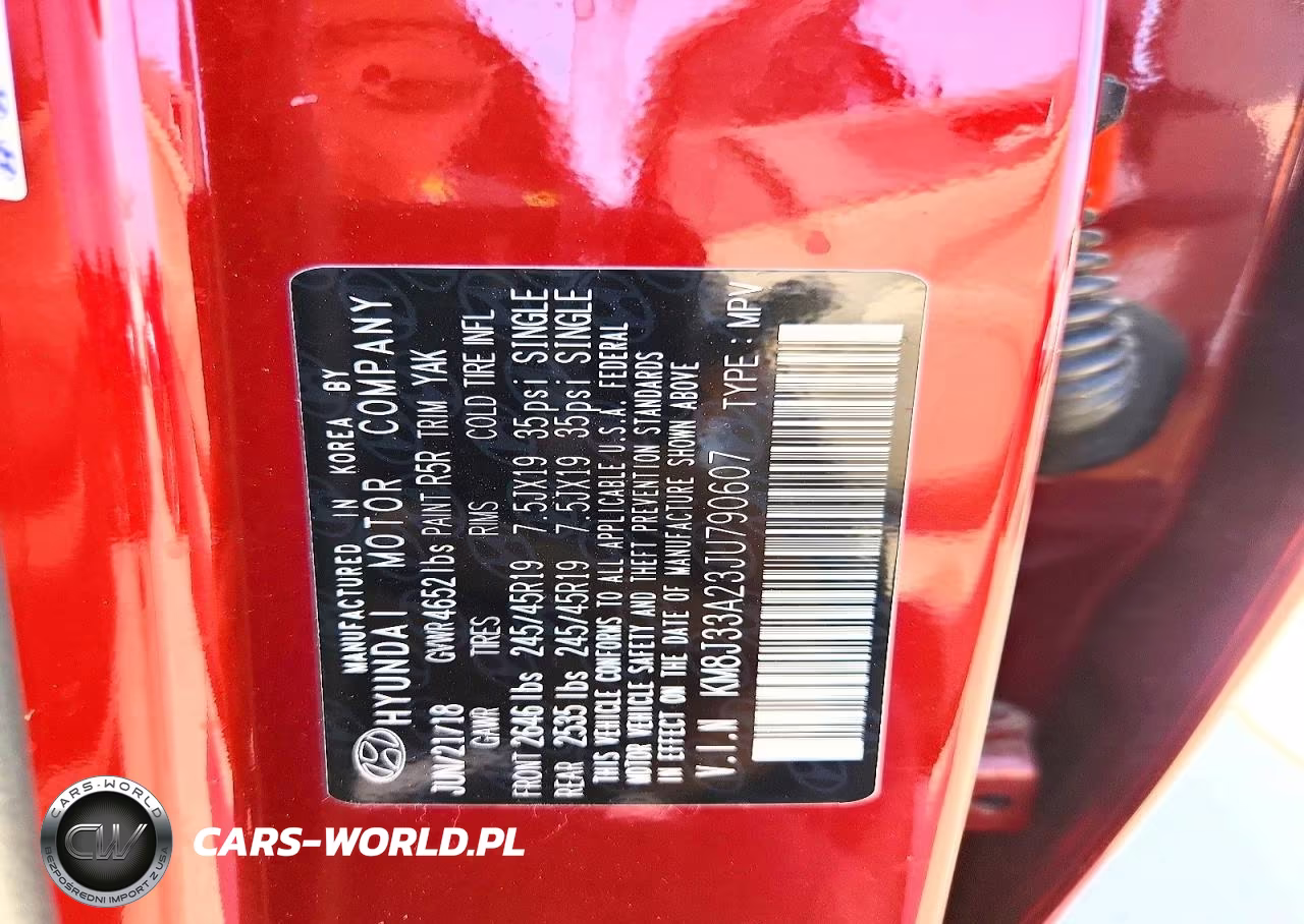 2018 Hyundai Tucson Limited VIN:KM8J33A23JU790607 - 13