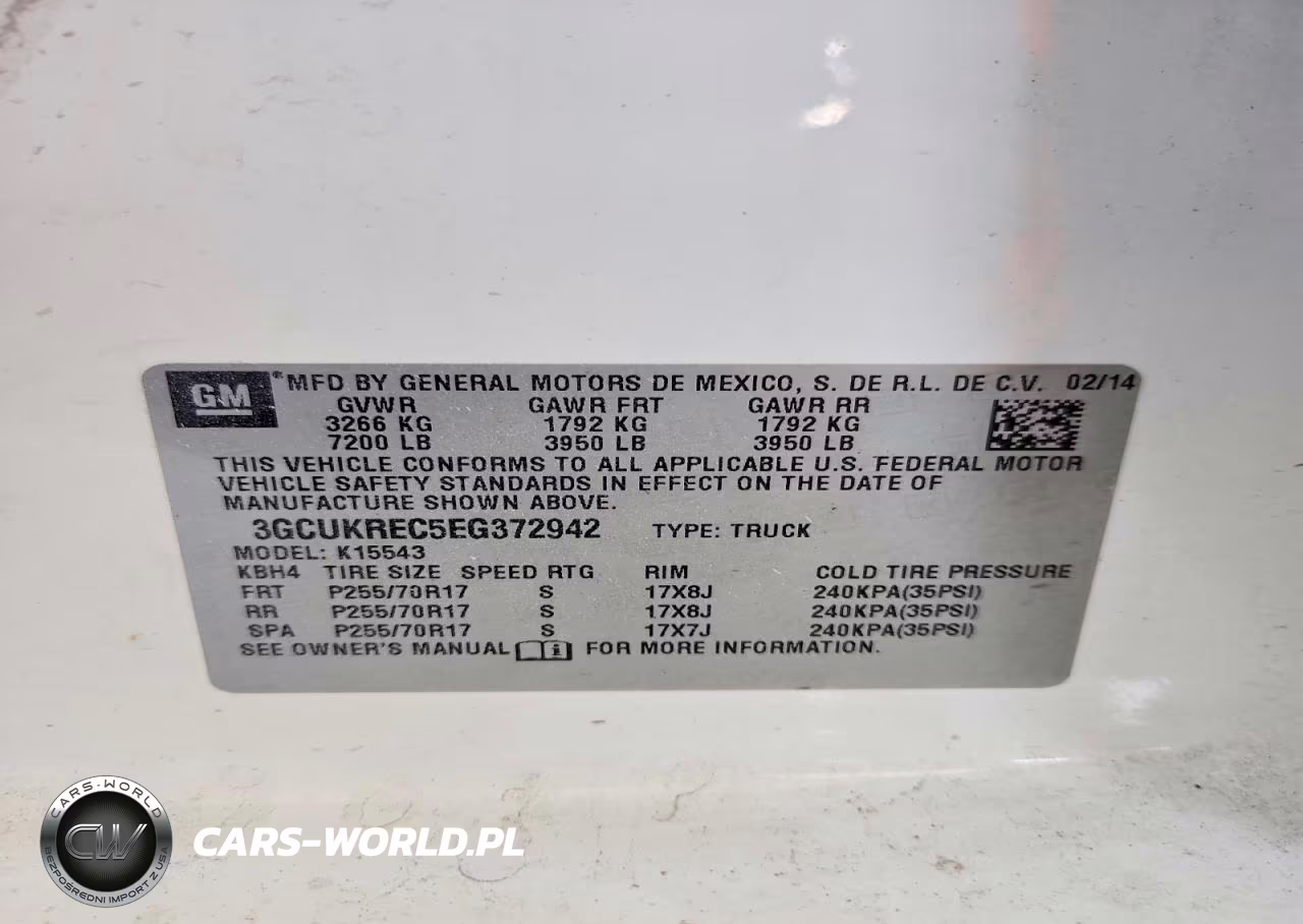 2014 Chevrolet Silverado K1500 Lt VIN:3GCUKREC5EG372942 - 12