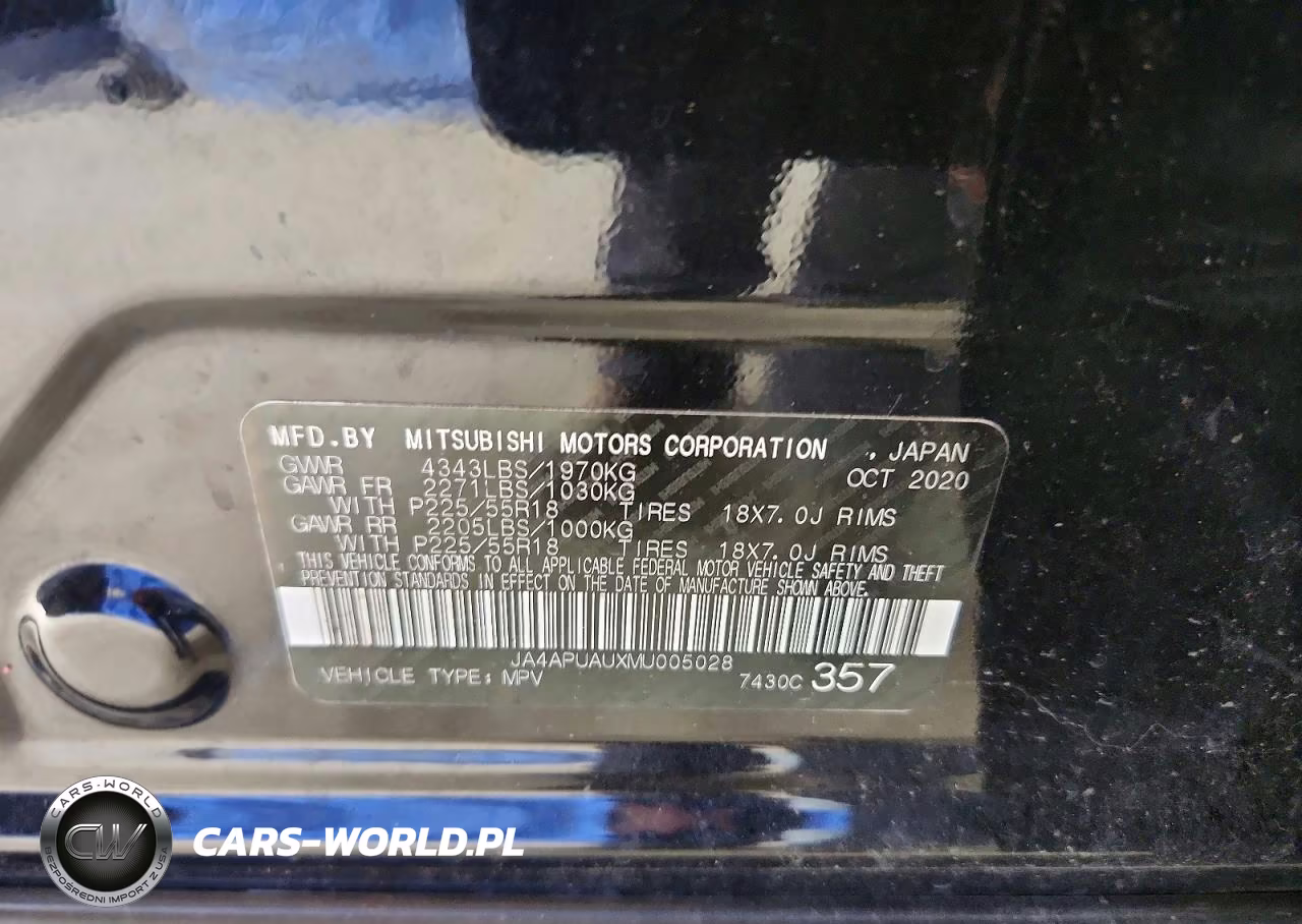 2021 Mitsubishi Outlander Sport Es VIN:JA4APUAUXMU005028 - 13