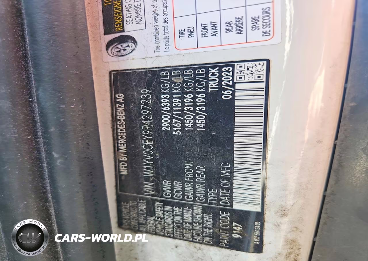 2023 Mercedes-Benz Metris Delivery Van VIN:W1YV0CEY9P4297239 - 12