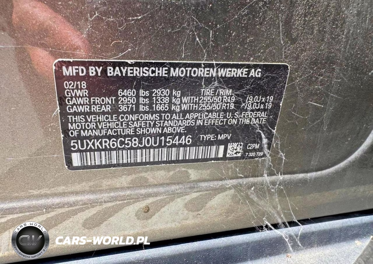 2018 BMW X5 xDrive50I VIN:5UXKR6C58J0U15446 - 12