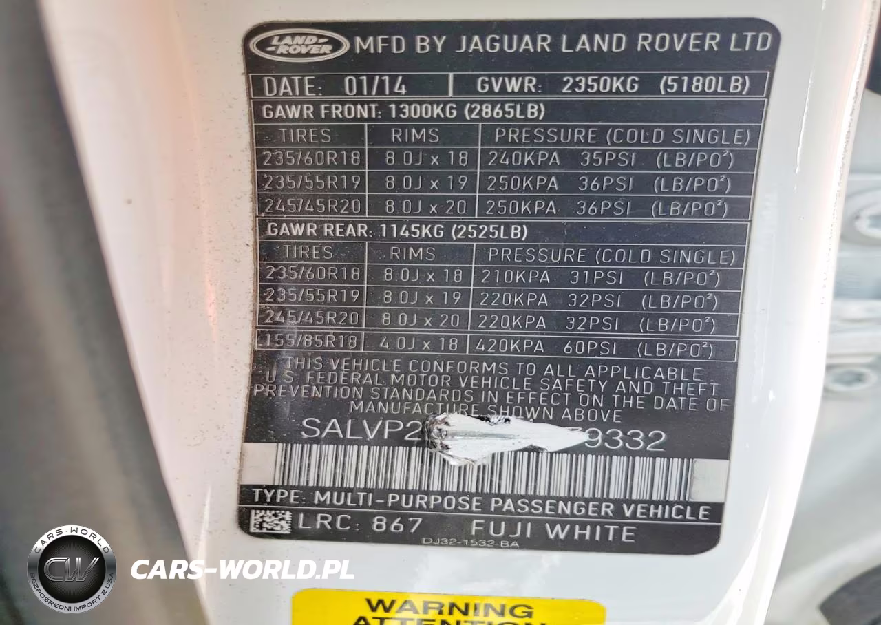 2014 Land Rover Range Rover Evoque Pure Plus VIN:SALVP2BG0EH879332 - 14