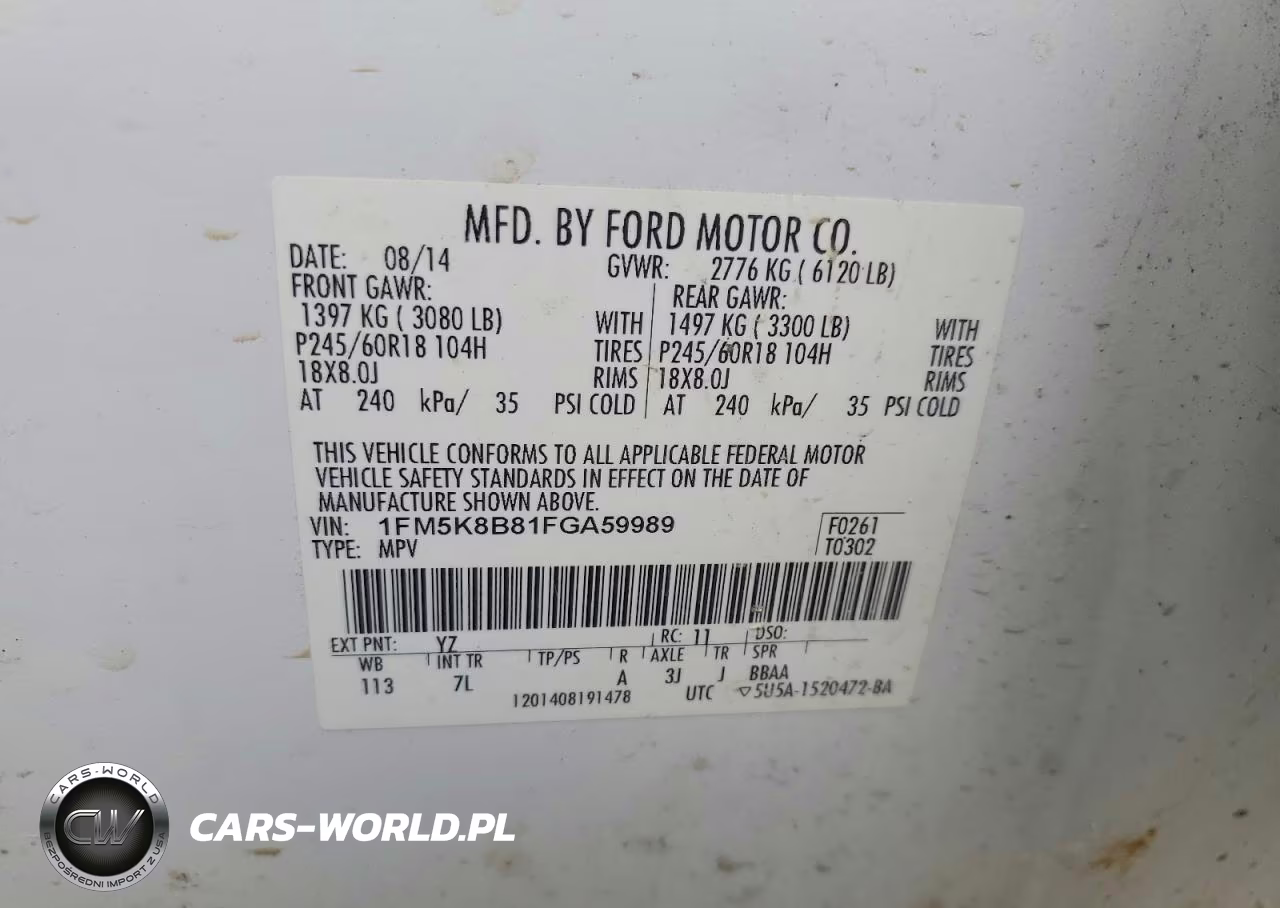 2015 Ford Explorer VIN:1FM5K8B81FGA59989 - 12