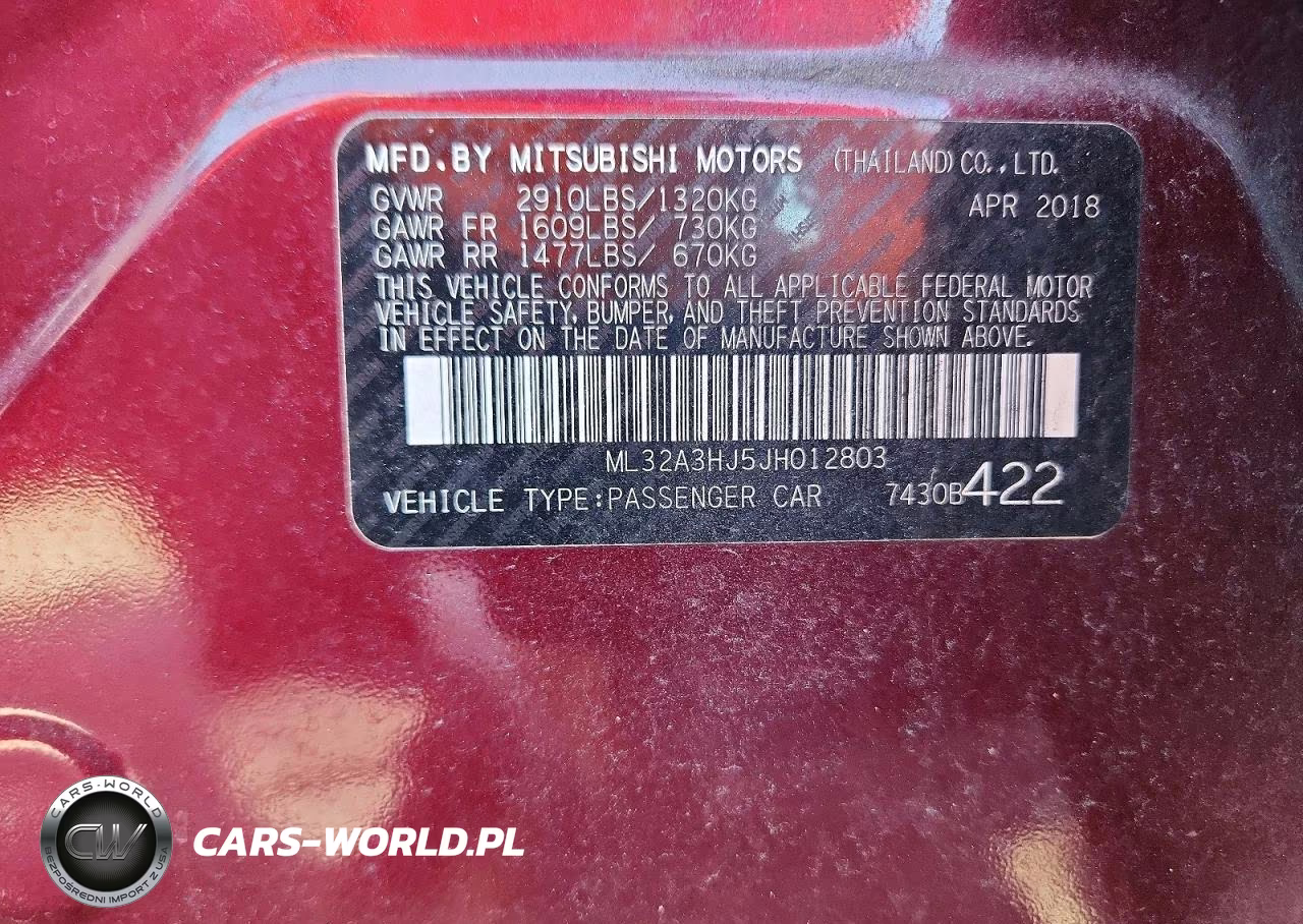 2018 Mitsubishi Mirage Es VIN:ML32A3HJ5JH012803 - 12