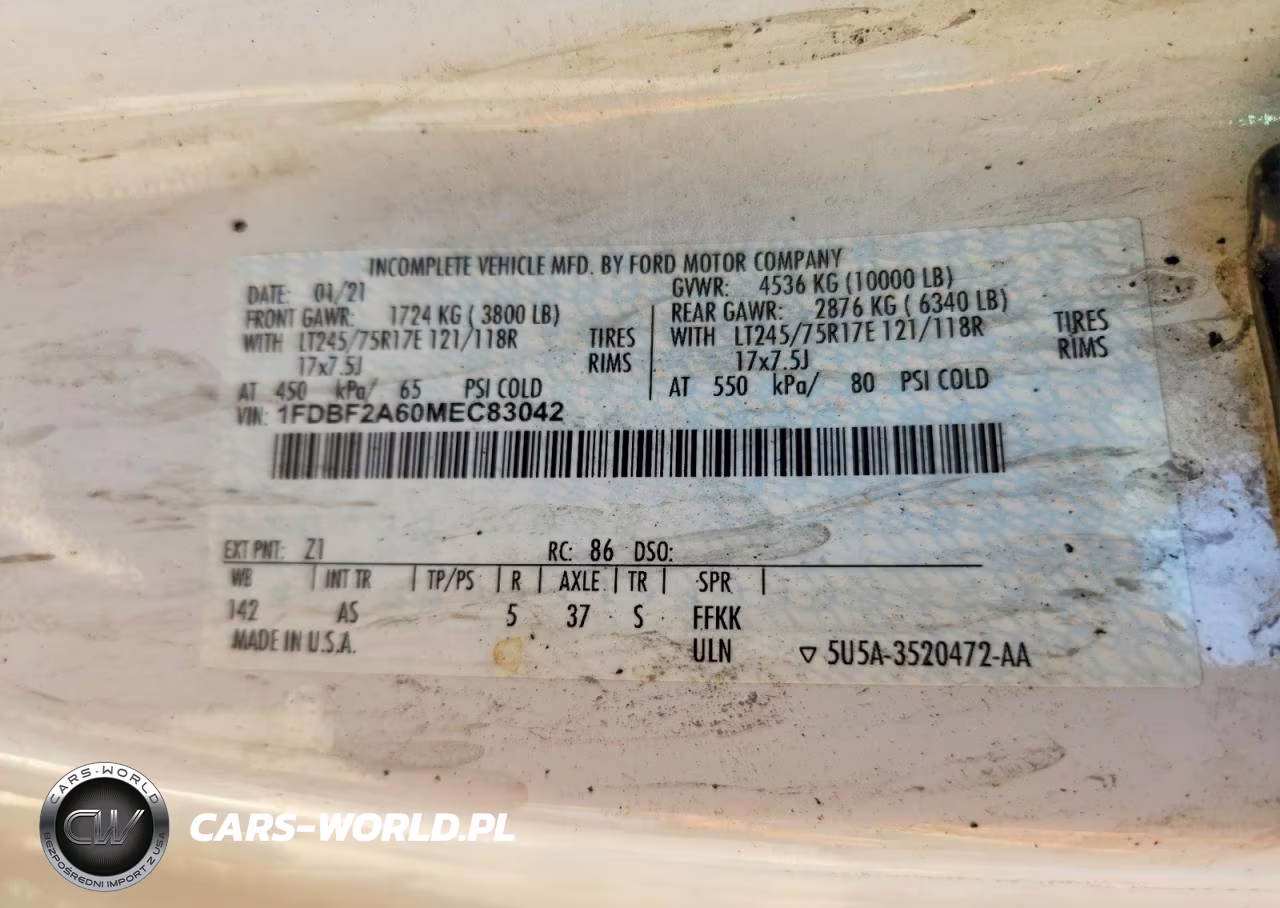 2021 Ford F250 Super Duty VIN:1FDBF2A60MEC83042 - 13