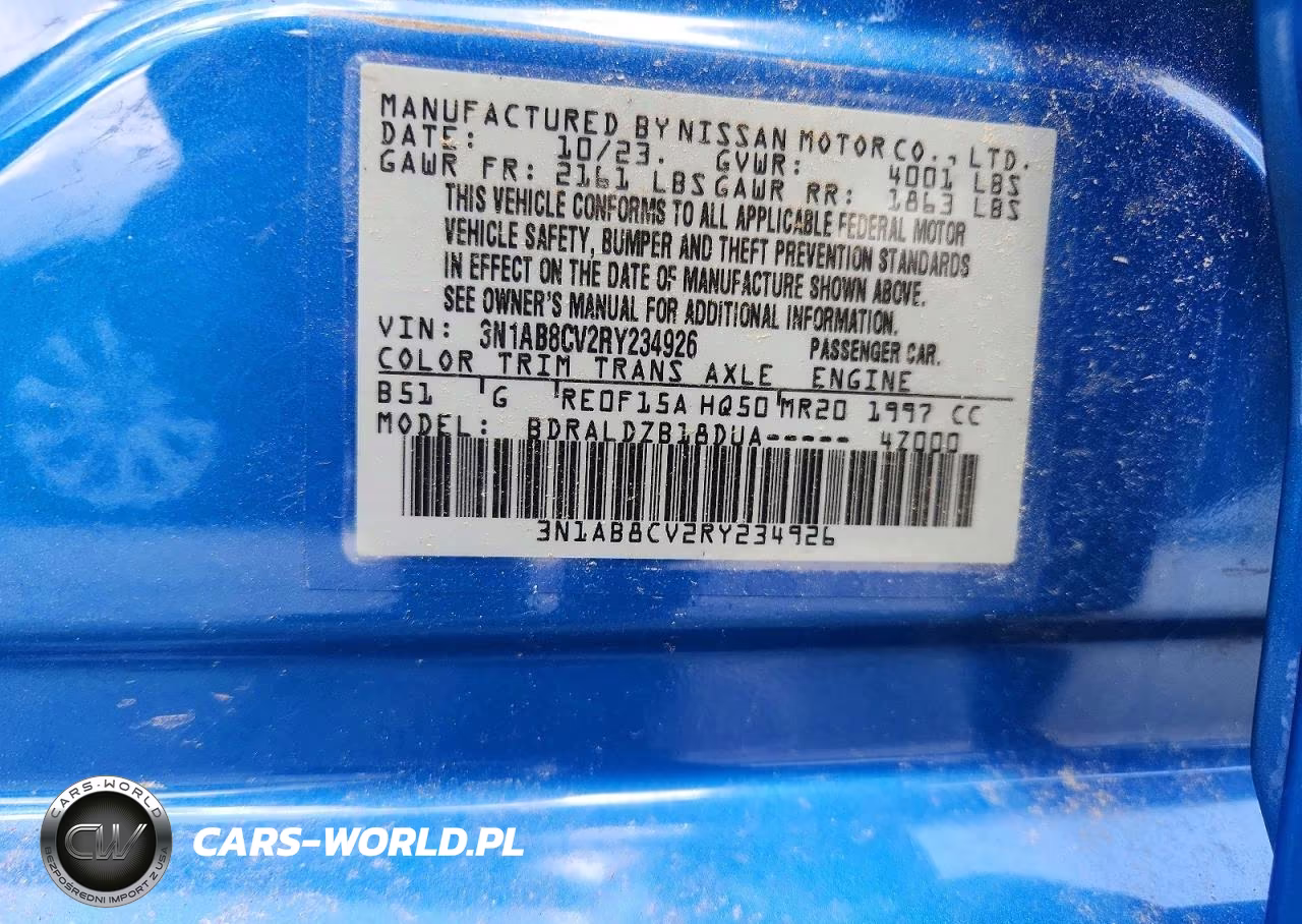 2024 Nissan Sentra Sv VIN:3N1AB8CV2RY234926 - 12