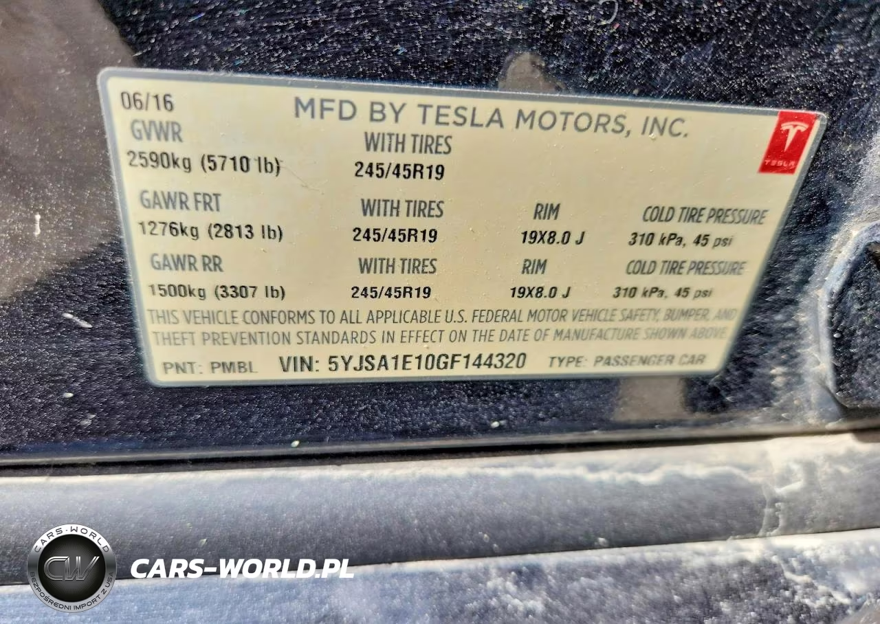 2016 Tesla Model S VIN:5YJSA1E10GF144320 - 12