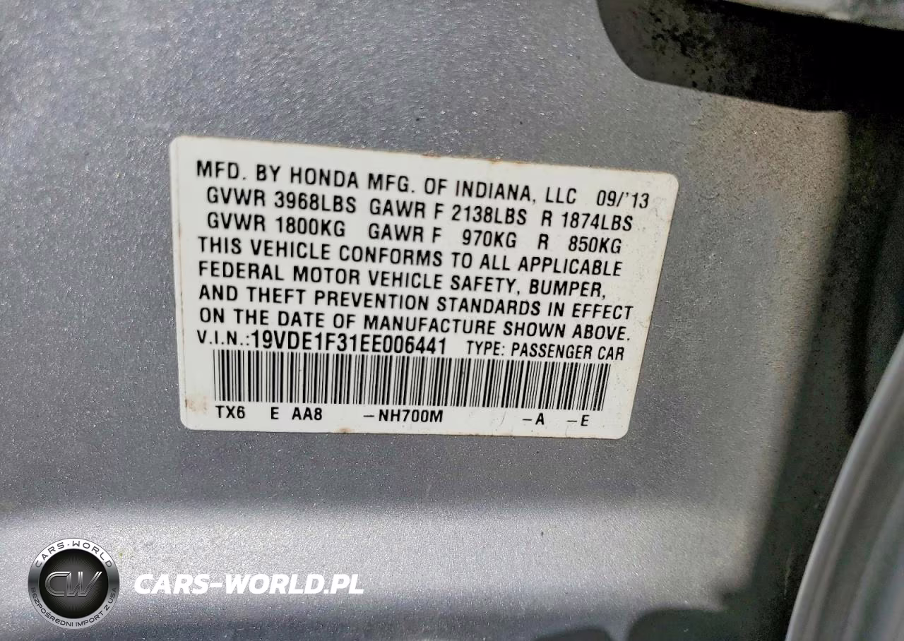 2014 Acura Ilx 20 VIN:19VDE1F31EE006441 - 13