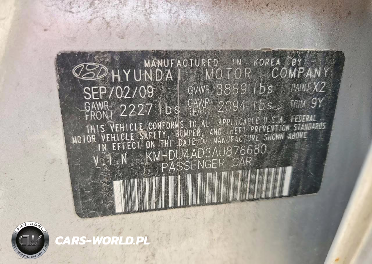 2010 Hyundai Elantra Gls VIN:KMHDU4AD3AU876680 - 13