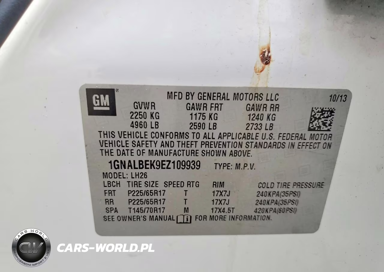 2014 Chevrolet Equinox Lt VIN:1GNALBEK9EZ109939 - 14