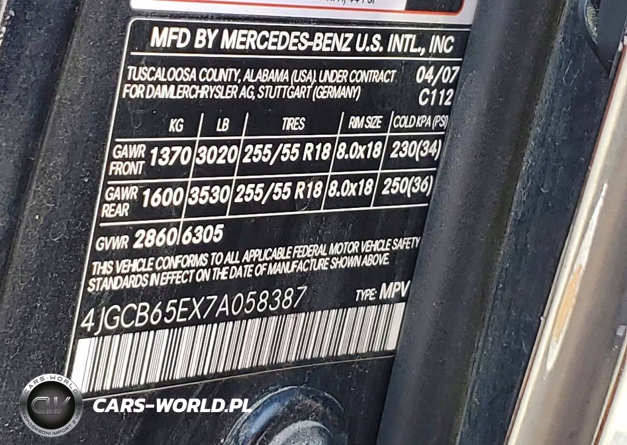 2007 Mercedes-Benz R 350 VIN:4JGCB65EX7A058387 - 13