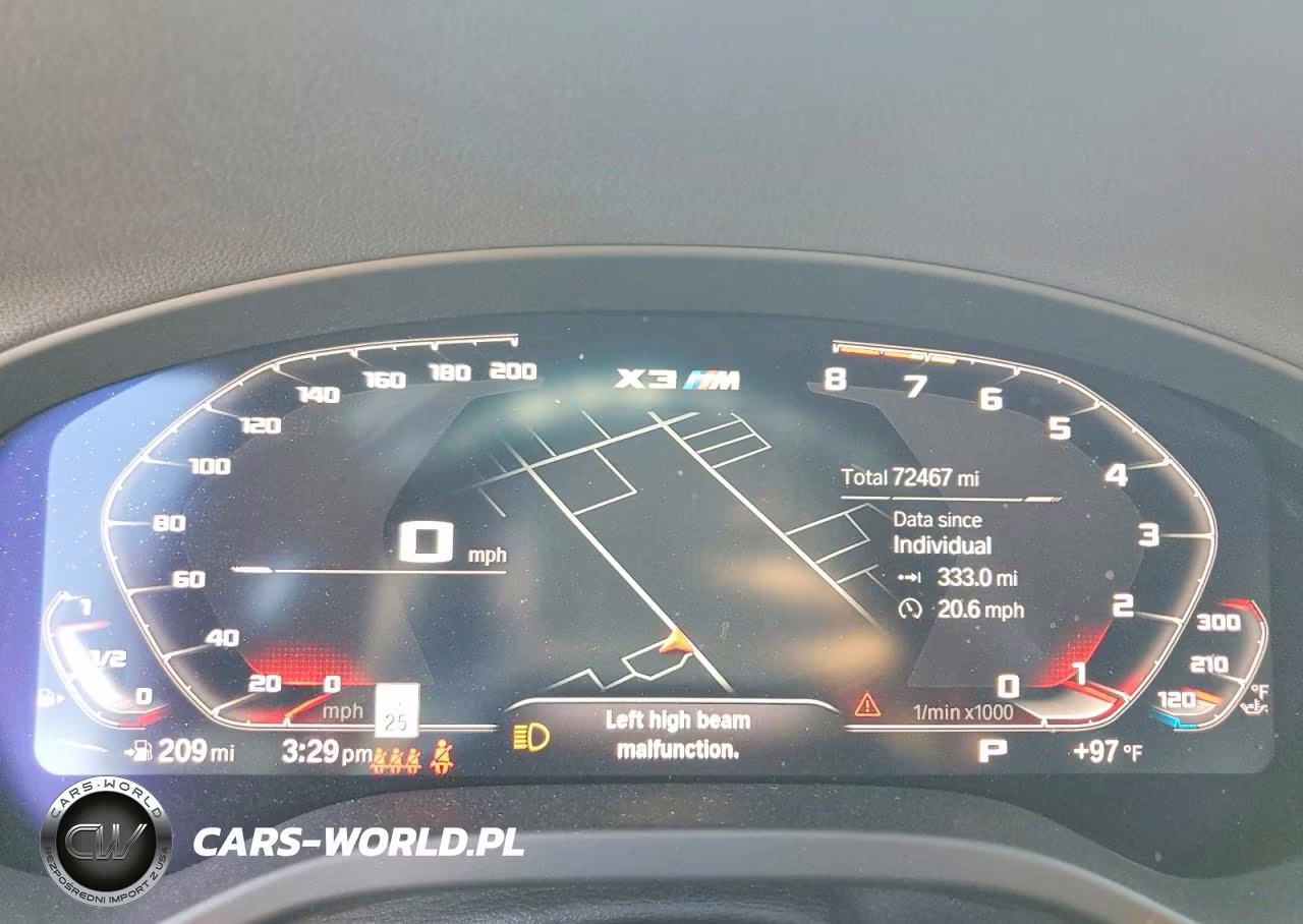 2021 BMW X3 M Competition VIN:5YMTS0C03M9G04575 - 9