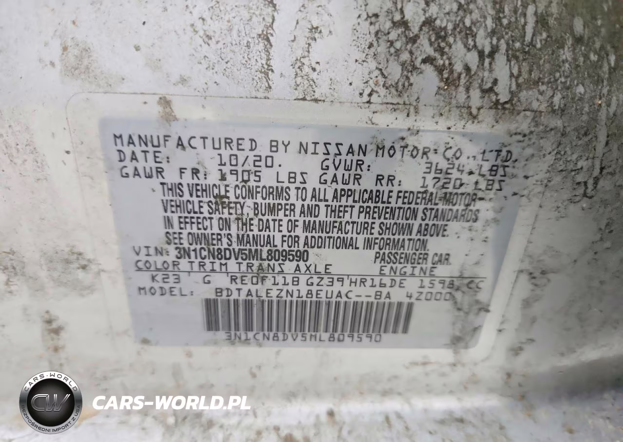 2021 Nissan Versa S VIN:3N1CN8DV5ML809590 - 12
