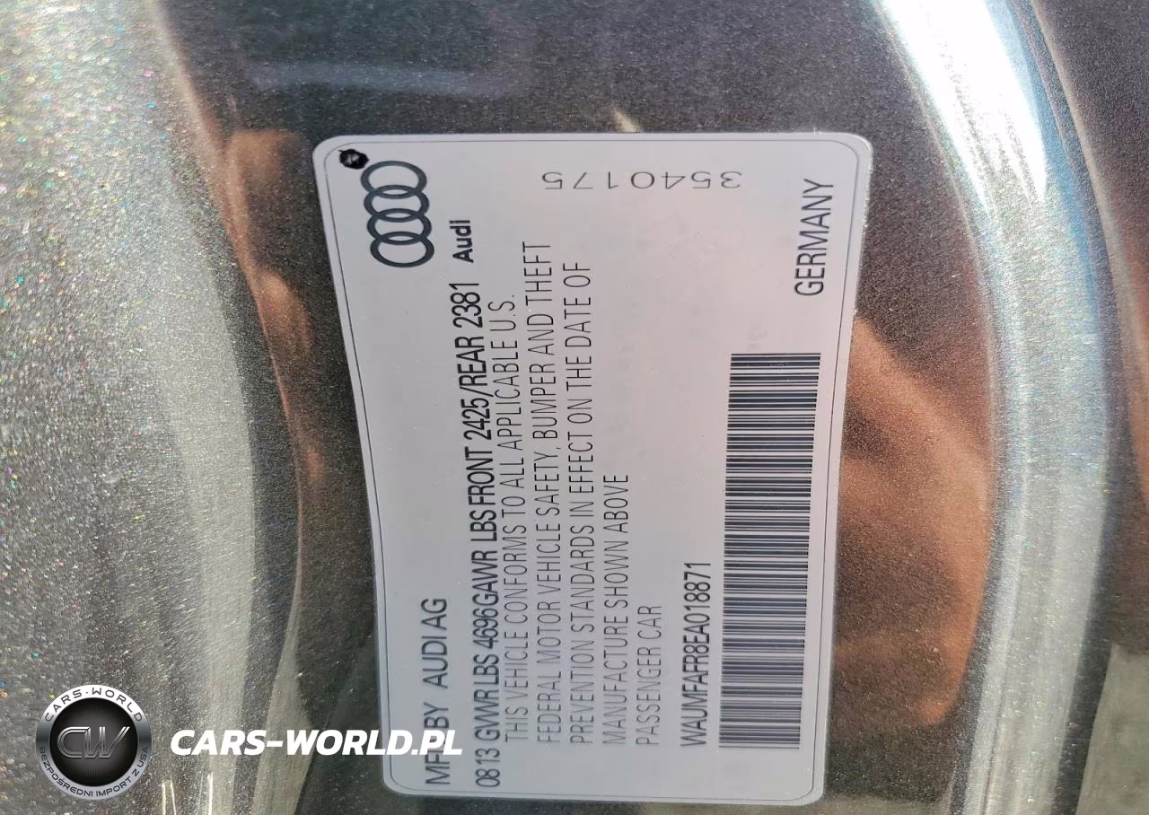 2014 Audi A5 Premium Plus VIN:WAUMFAFR8EA018871 - 13